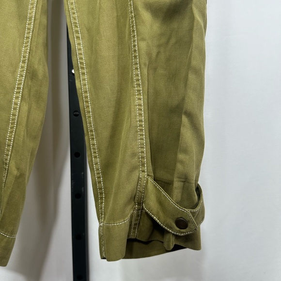Anthropologie Jackson Tapered Utility Pants Size US 8P Green Joggers - Picture 8 of 13